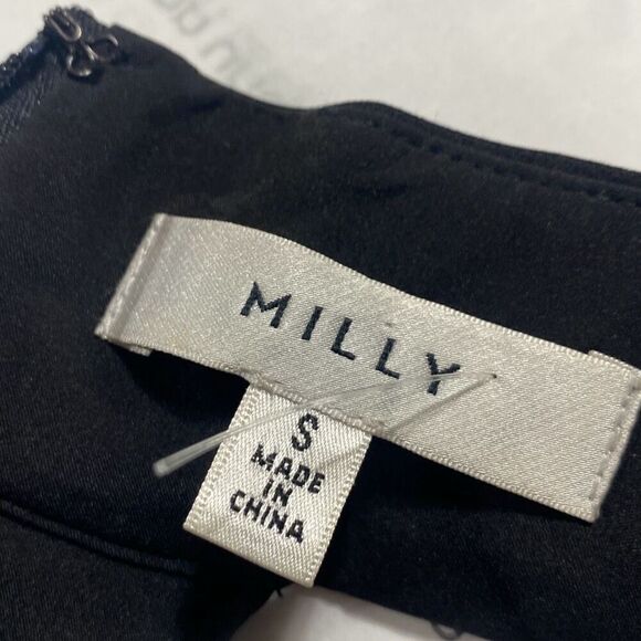 MILLY Preston Cady Asymmetric Halter Top Dressy Black Small NWOT - Picture 12 of 14